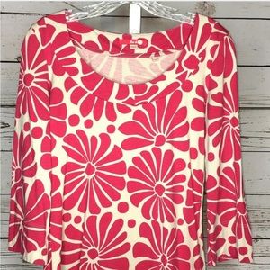 Boden floral print top size 6